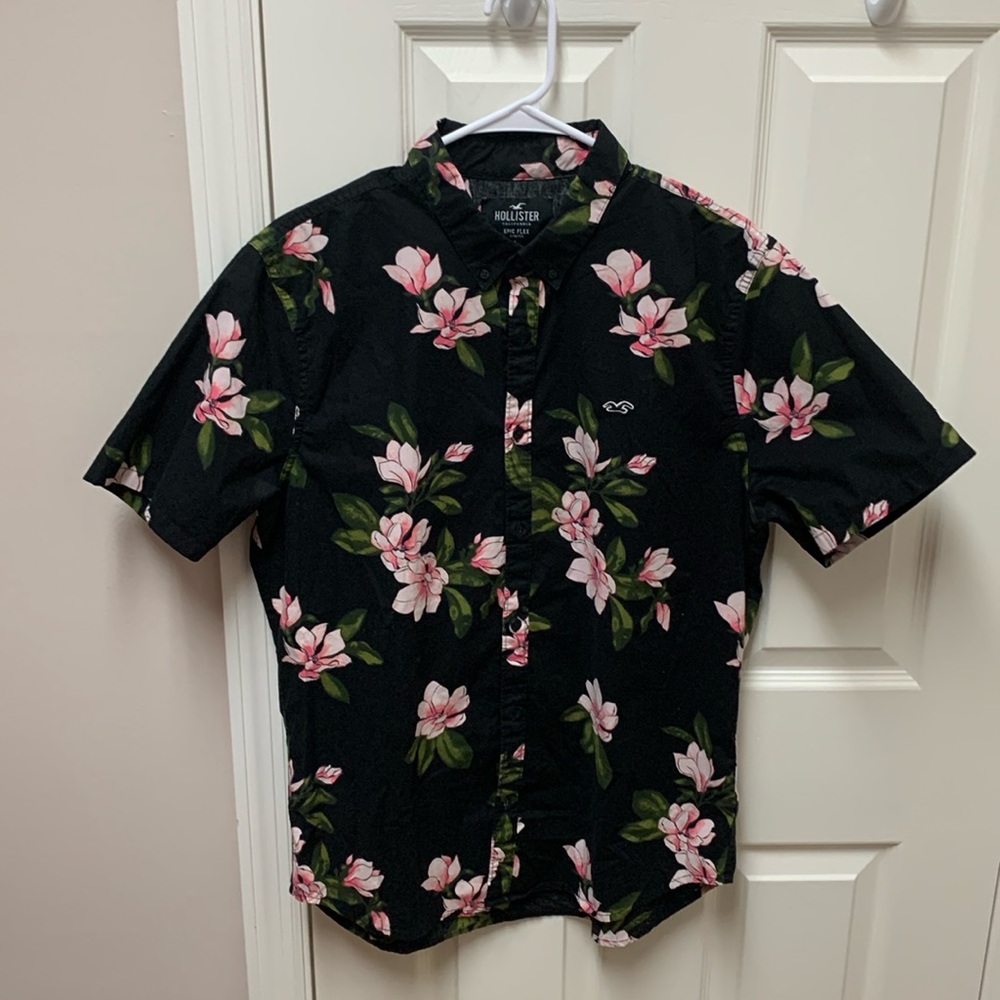 Hollister Epic Flex Stretch “Hawaiian” Shirt